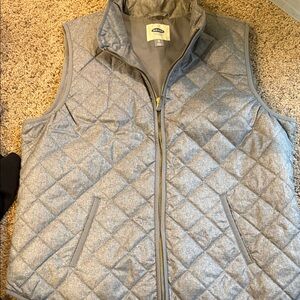 Old Navy Charcoal Quilted Vest